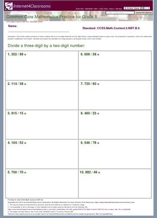 Nbt Worksheets