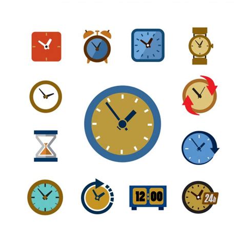 Clocks Icon Vector Image By Bioraven Vector Stock