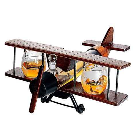 Airbus A320 Captain Whiskey Decanter Set Aircraft Liquor Bottle