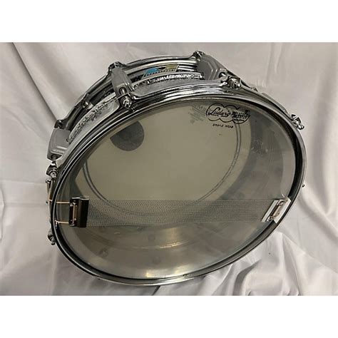 Used Ludwig 5x14 Supraphonic Snare Drum Silver 8 Guitar Center