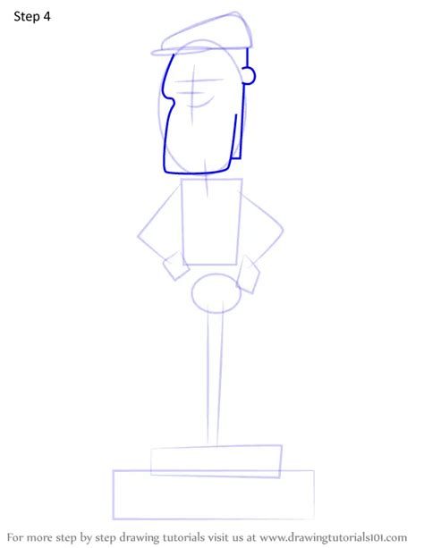 Step By Step How To Draw Statue Steve From Grojband