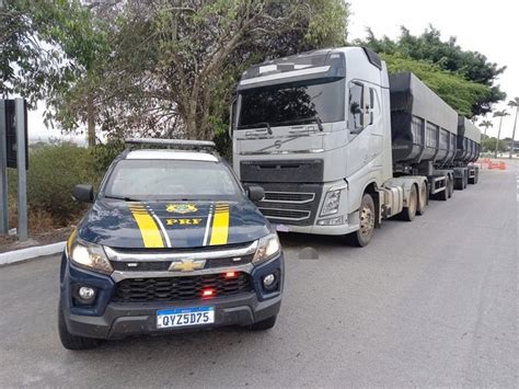 PRF flagra caminhoneiro toxicológico vencido conduzindo rodotrem