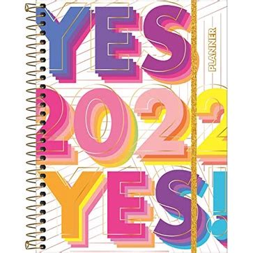 Planner Espiral 17 7 X 24 Cm Be Nice 90 Grande 2022 Estampa Yes 2022