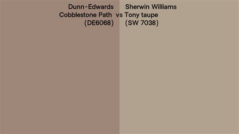 Dunn Edwards Cobblestone Path De6068 Vs Sherwin Williams Tony Taupe