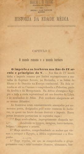 Historia Da Edade M Dia Moderna E Contemporanea Von Almeida