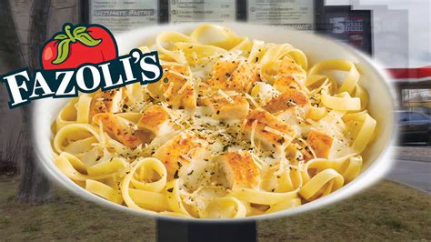 Fazoli S Italian Chicken Fettuccine Alfredo Food Review Youtube