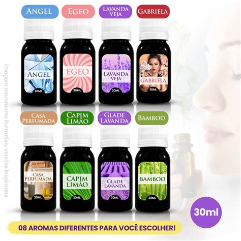 Essências Hidrossolúveis 30ml Para Aromatizador e Difusor Elétrico