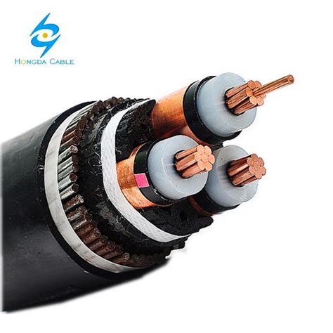 12 7 22kv Medium Voltage Electrical Cable 185mm2 95mm2 XLPE Cu Copper