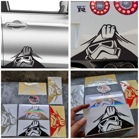 Jual STIKER STICKER STORM TROOPER NGINTIP STICKER MOBIL MOTOR CUTTING