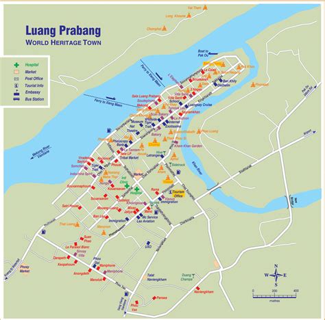 Luang Prabang City Map - Luang Prabang Laos • mappery