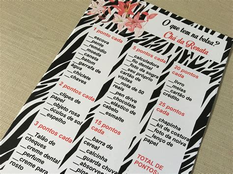 o Que Tem na Bolsa Chá de Lingerie Elo Produtos Especiais