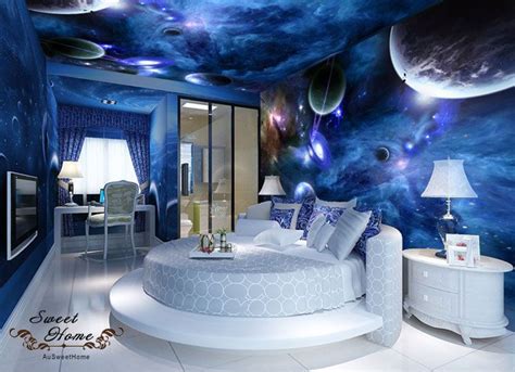 Planet And Universe Full Wall Mural Print Decal Wallpaper Home Deco