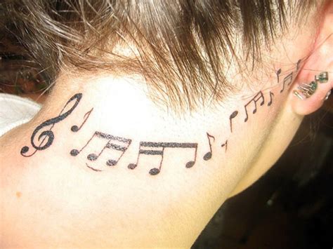 64 Fantastic Music Neck Tattoos