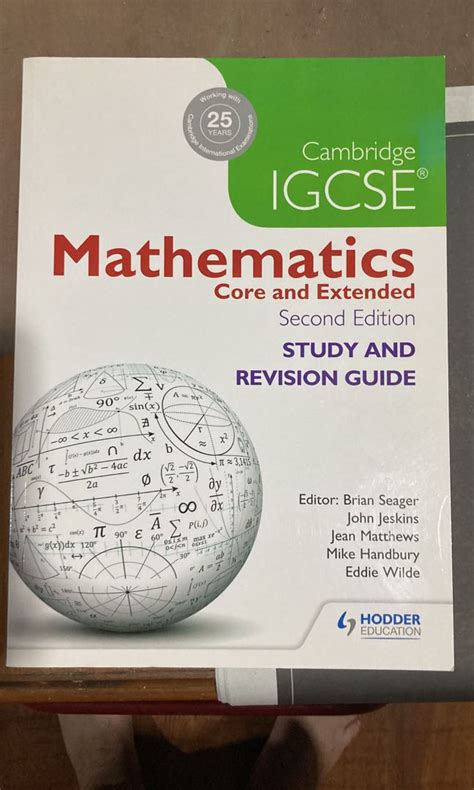 Hodder Cambridge Igcse Study Revision Guide Maths Physics Biology