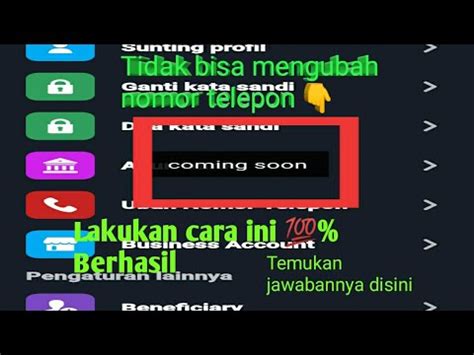 Cara Cepat Mengubah Nomor Telepon Di Aplikasi VTUBE TERBARU YouTube