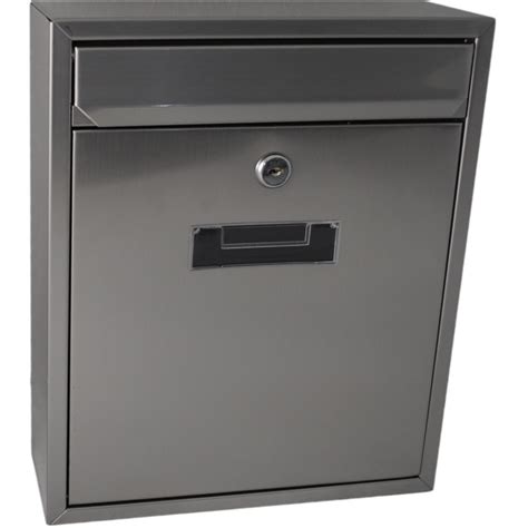 Sandleford Letterbox Wall Mounted Napoli Stainless Steel Bunnings