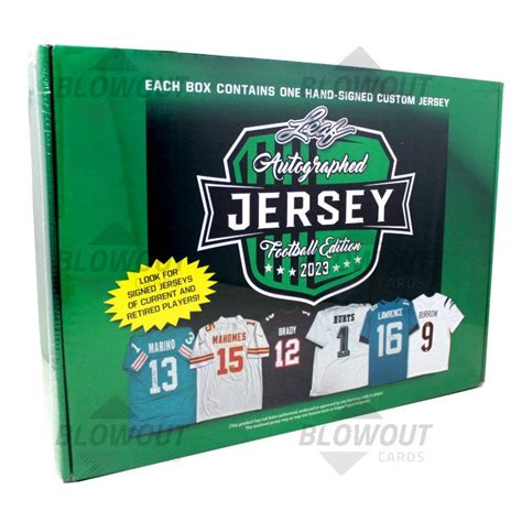 2023 Leaf Autographed Football Jersey Edition Box