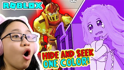 Roblox Hide And Seek One Color Hide In Random Colors YouTube