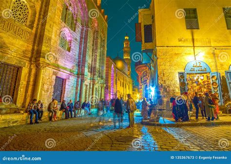 The Historical Al Muizz Street In Cairo Egypt Editorial Stock Photo