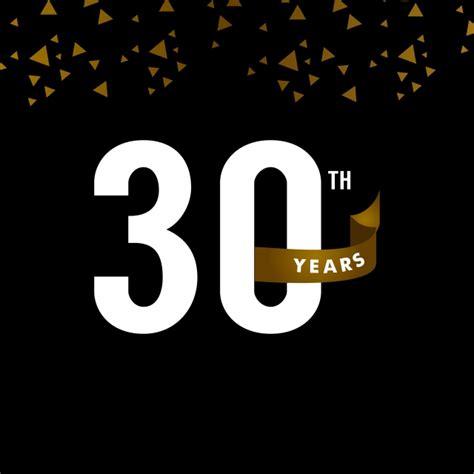 30 Year Anniversary Vector Hd Images 30 Years Anniversary Vector