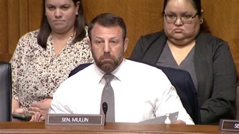 Markwayne Mullin Stands To Fight Teamster In Senate Hearing