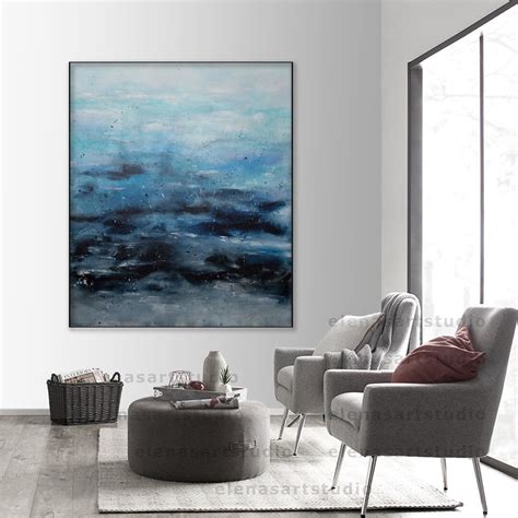 Seascape Painting Ocean Waves Large Abstract Painting Large Painting ...