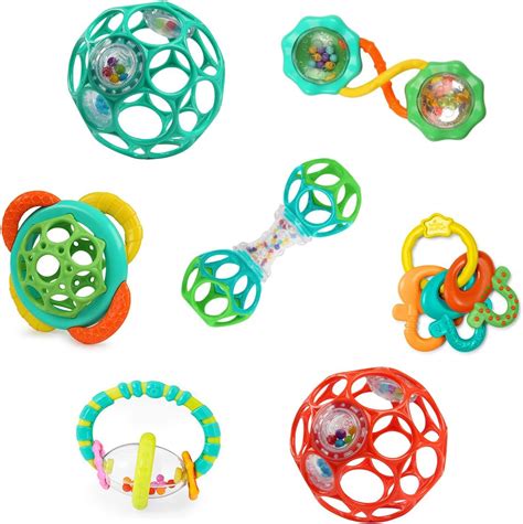 bright starts soothers shakers pc gift set bpa  baby rattles