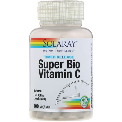 Solaray Super Bio Vitamin C Time Release Vegcaps Iherb