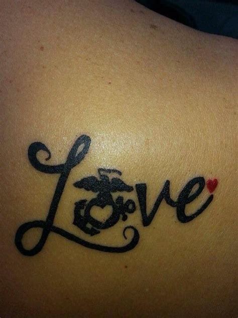 Marine Wife Tattoo Ideas - IDEASWE