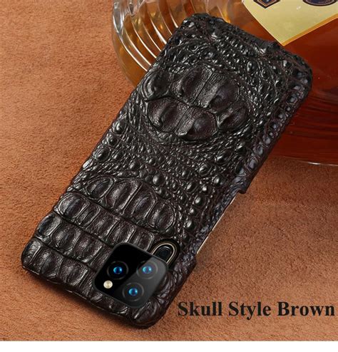 Off Genuine Crocodile Leather Phone Case For Apple Iphone