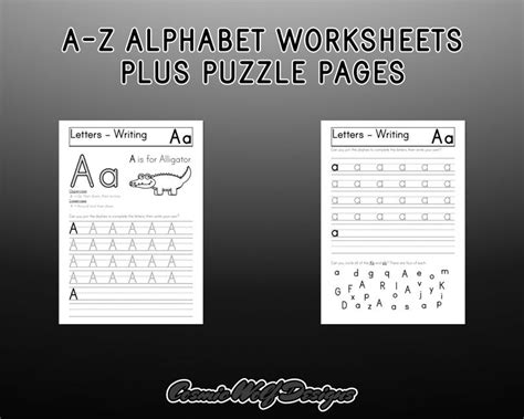 Alphabet Worksheets. A-Z Worksheet. Letters Worksheets. Letter Tracing ...