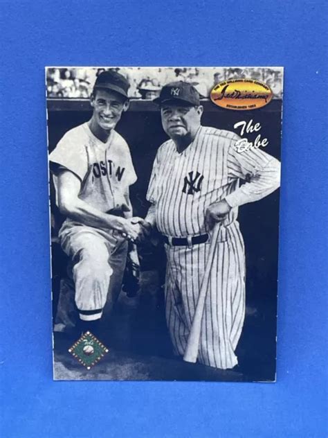 Carte Baseball Babe Ruth Yankees Ted Williams Company Livraison Gratuite Eur