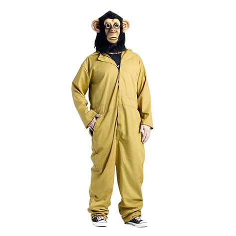 30 Minutes Or Less Working Chimp Costume Adult One Size Fits | Free Sh
