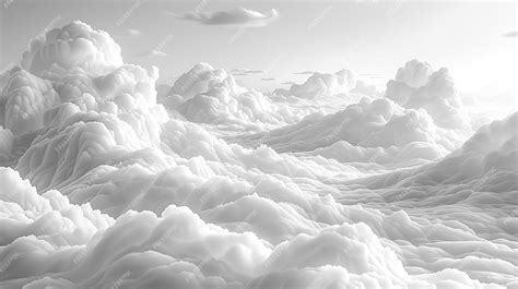 Premium Photo | A mountain of clouds that are above the clouds