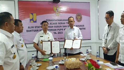 Kementerian Pupr Serahkan Aset Rp1 49 Triliun Ke Kemenhan Siard Id