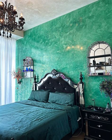 Green Venetian Plaster Accent Wall In 2023 Green Accent Walls