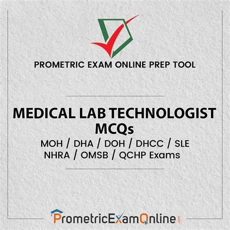 Medical Lab Technologist Prometric Exam Mcqs Online Mock Test