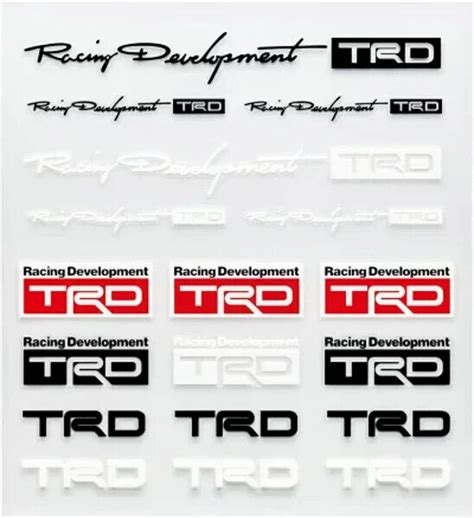 Genuine Toyota TRD Racing Development Car Sticker Decal 08231 SP182 EBay