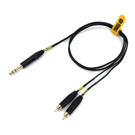 Sonic Plumber 6 35mm 1 4 TRS Stereo Jack To Twin RCA Cable