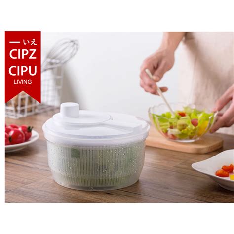 Jual Salad Spinner Wadah Pengering Sayuran Putar Penyaji Salad Murah