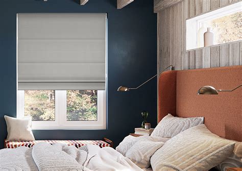 Menton Stone Grey Roman Blind 247Blinds