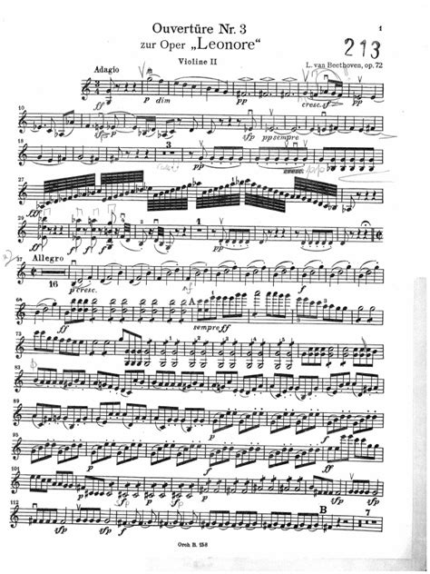 Beethoven 3 Leonóra Nyitány Ii Hegedű 1 Pult Pdf