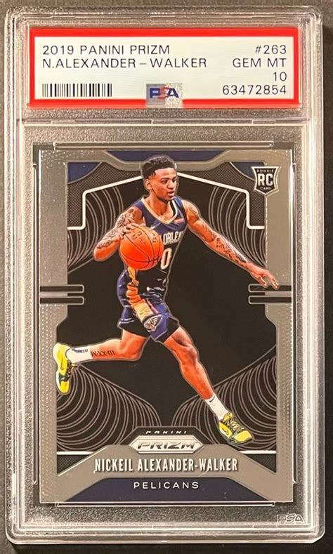 RC PSA 10 Gem Mint Nickeil Alexander Walker 2019 20 Prizm Rookie Card