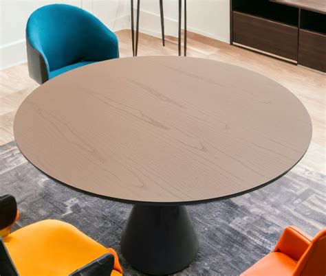 Pion dining table round Ø 100 x H 74 cm NUDE Sancal SINGLE PIECE SANCAL 363 74 LH FR 182