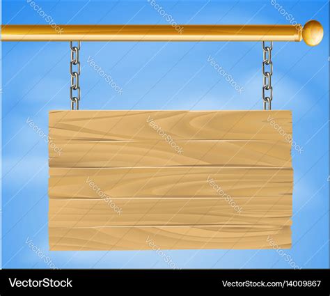 Hanging Wood Sign Clip Art