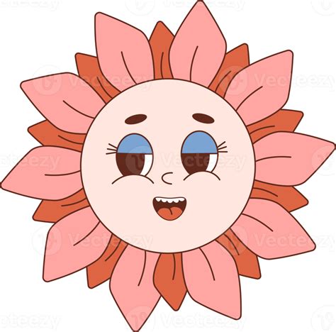 Groovy Pink Flower Power 22168828 Png