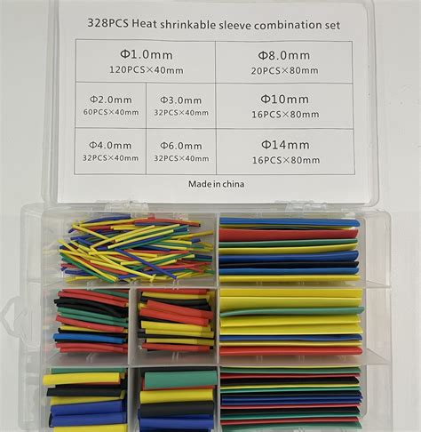 Heat Shrink Tubing Insulation Shrinkable Tubes Assortment Electronic