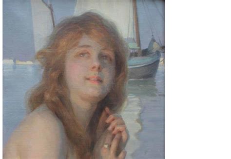 Paul Chabas Jeune Femme S D Huile Sur Toile 46 X 38 Cm Collection