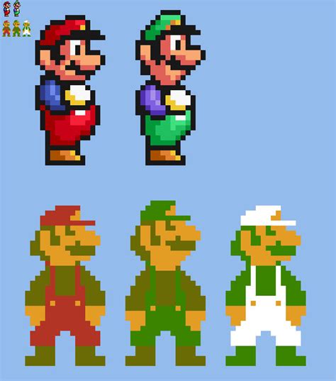 10x Sprite Smb1 Mario Styled Pasteover Smas Smb1 By Abbysek On Deviantart