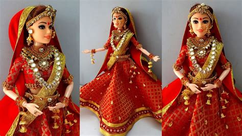 Barbie Lehenga Punjabi Indian Barbie Bridal Lehenga And Jewellery